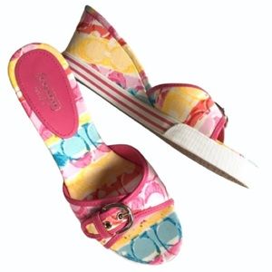NWT Coach wedge sandals